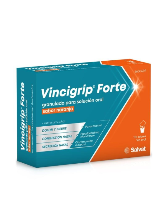 VINCIGRIP FORTE 10 SOBRES GRANULADO PARA SOLUCIO