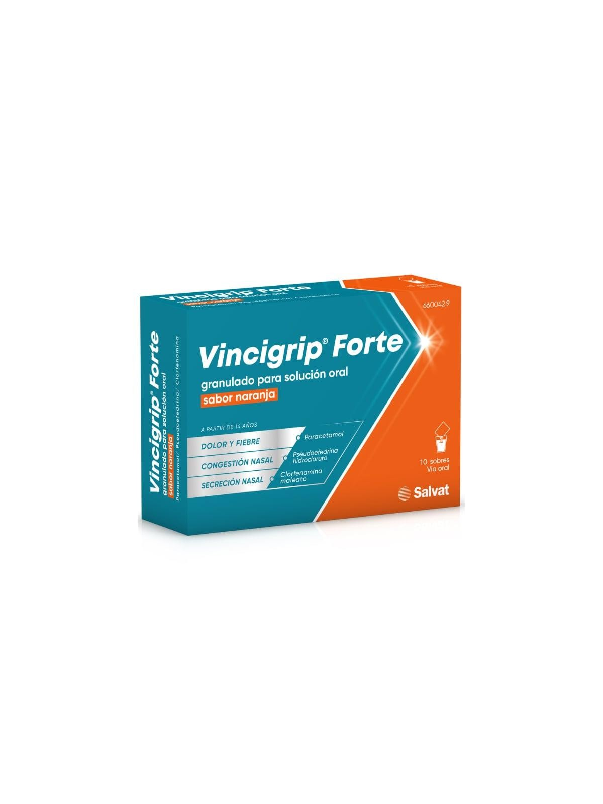 VINCIGRIP FORTE 10 SOBRES GRANULADO PARA SOLUCIO
