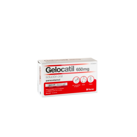 GELOCATIL 650 MG 12 SOBRES SOLUCION ORAL