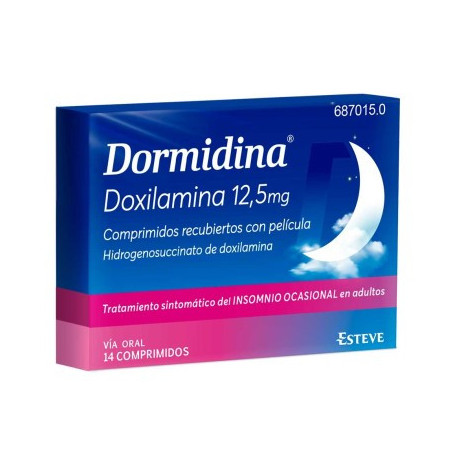DORMIDINA 12,5 MG 14 COMPRIMIDOS RECUBIERTOS