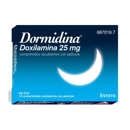 DORMIDINA 25 MG 14 COMPRIMIDOS RECUBIERTOS