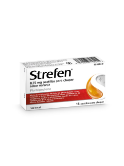 STREFEN 8,75 MG 16 PASTILLAS PARA CHUPAR-NARANJA