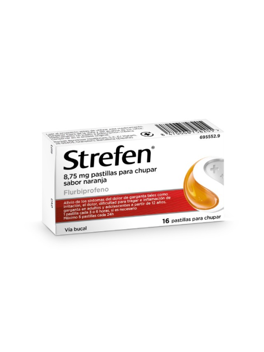 STREFEN 8,75 MG 16 PASTILLAS PARA CHUPAR-NARANJA