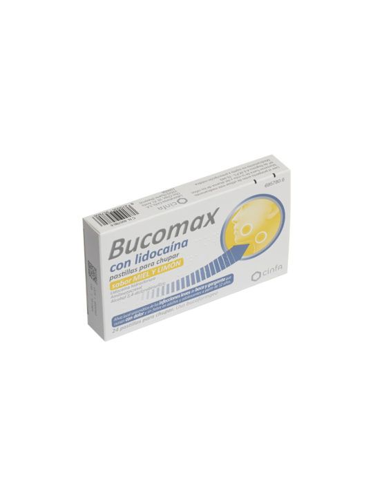 BUCOMAX CON LIDOCAINA 24 PASTILLAS PARA CHUPAR (
