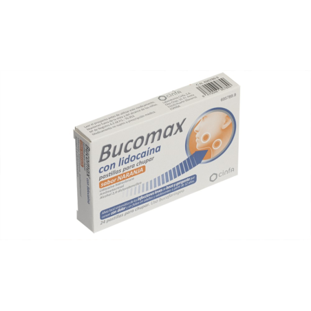 BUCOMAX CON LIDOCAINA 24 PASTILLAS PARA CHUPAR (
