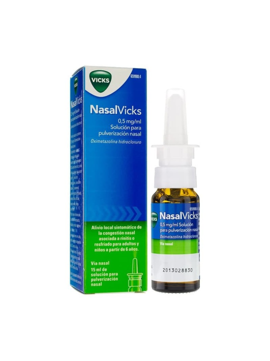 NASALVICKS 0,5 MG/ML SOLUCION PARA PULVERIZACION