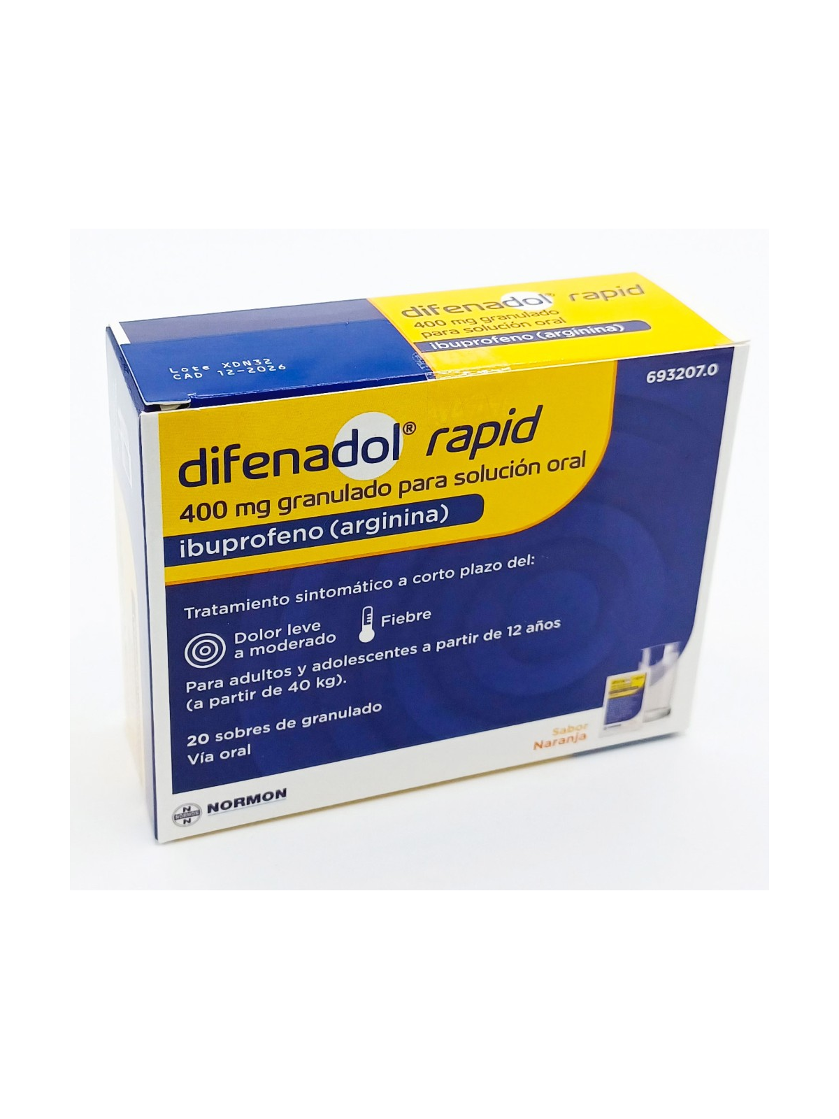 DIFENADOL RAPID EFG 400 MG 20 SOBRES GRANULADO P
