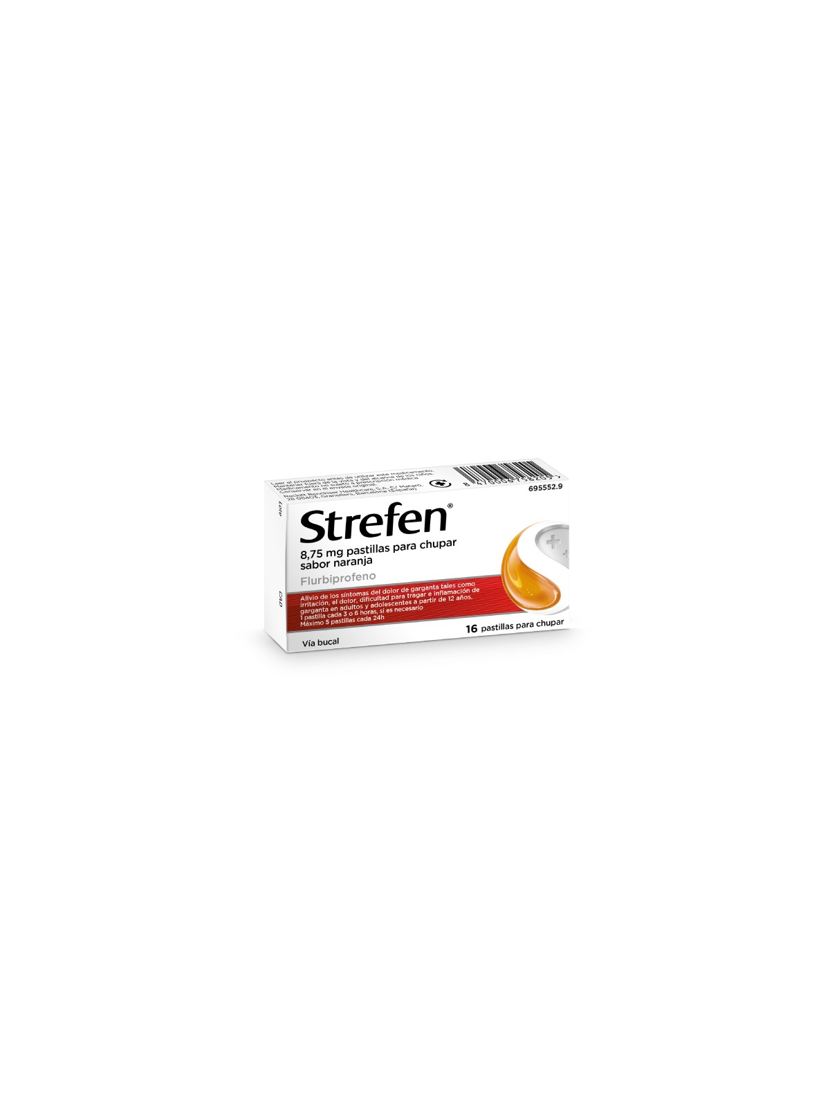 STREFEN 8,75 MG 16 PASTILLAS PARA CHUPAR-NARANJA