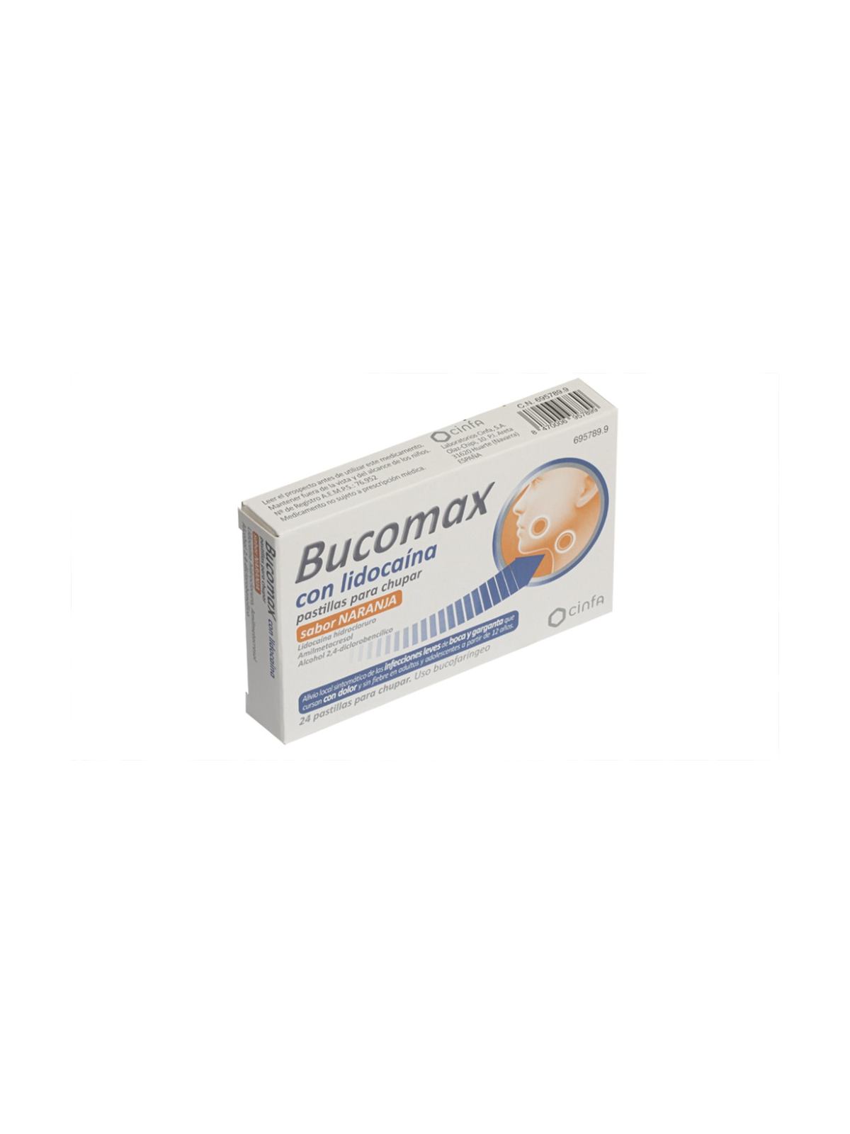 BUCOMAX CON LIDOCAINA 24 PASTILLAS PARA CHUPAR (