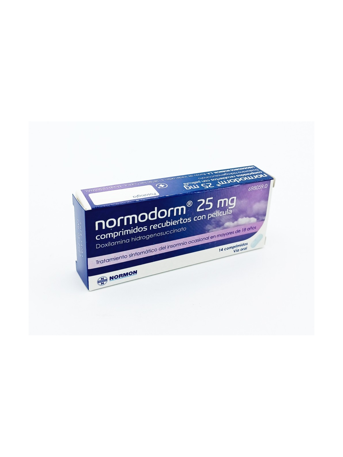 NORMODORM 25 MG 14 COMPRIMIDOS RECUBIERTOS