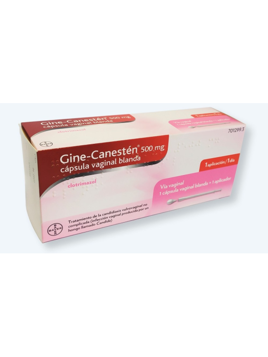 GINE-CANESTEN 500 MG 1 CAPSULA VAGINAL BLANDA