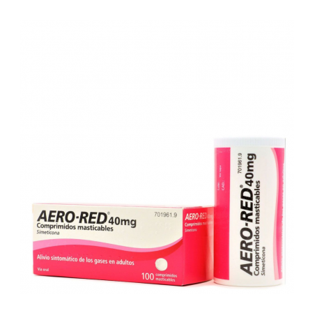 AERO RED 40 MG 100 COMPRIMIDOS MASTICABLES