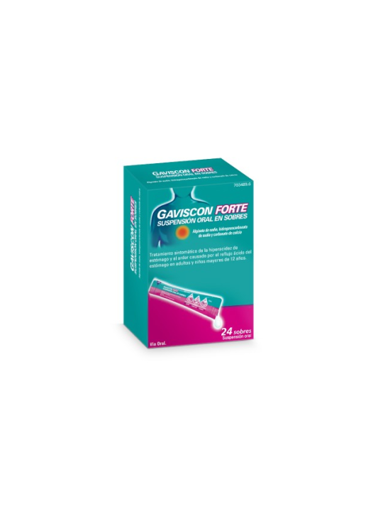 GAVISCON FORTE 12 SOBRES SUSPENSION ORAL 10 ML