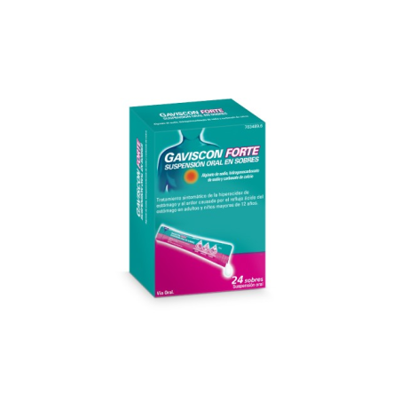 GAVISCON FORTE 24 SOBRES SUSPENSION ORAL 10 ML
