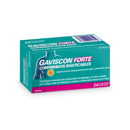 GAVISCON FORTE 48 COMPRIMIDOS MASTICABLES