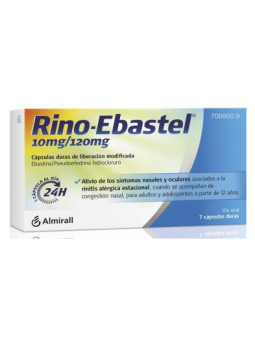 RINO-EBASTEL 10 MG/120 MG 7 CAPSULAS LIBERACION