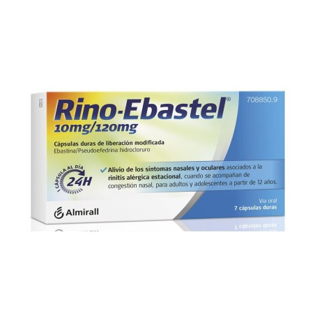 RINO-EBASTEL 10 MG/120 MG 7 CAPSULAS LIBERACION