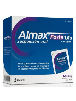 ALMAX FORTE 1,5 G 12 SOBRES SUSPENSION ORAL