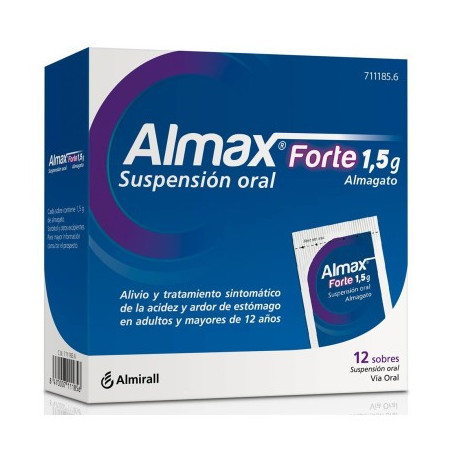ALMAX FORTE 1,5 G 12 SOBRES SUSPENSION ORAL