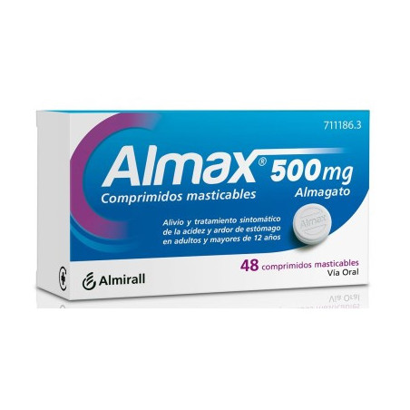 ALMAX 500 MG 48 COMPRIMIDOS MASTICABLES