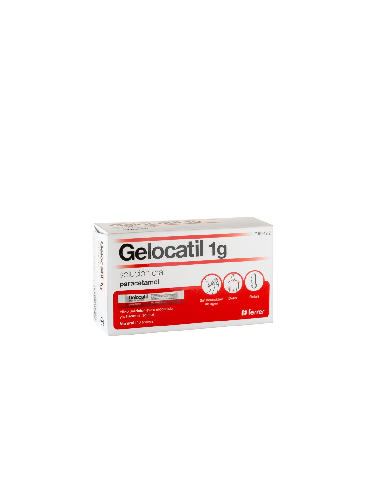 GELOCATIL 1 G 10 SOBRES SOLUCION ORAL