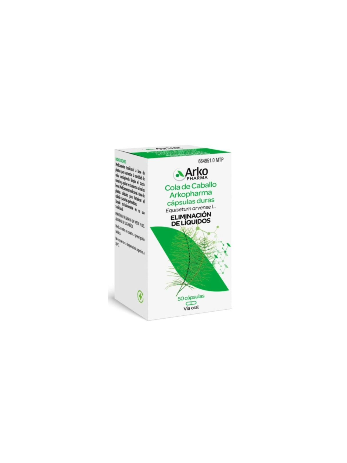 ARKOCAPSULAS COLA DE CABALLO 190 MG 50 CAPSULAS