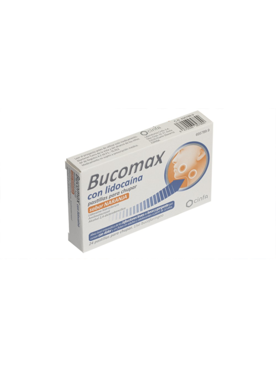 BUCOMAX CON LIDOCAINA 24 PASTILLAS PARA CHUPAR (