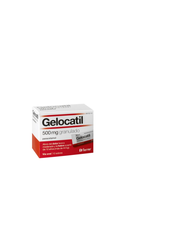 GELOCATIL 500 MG 12 SOBRES GRANULADO ORAL