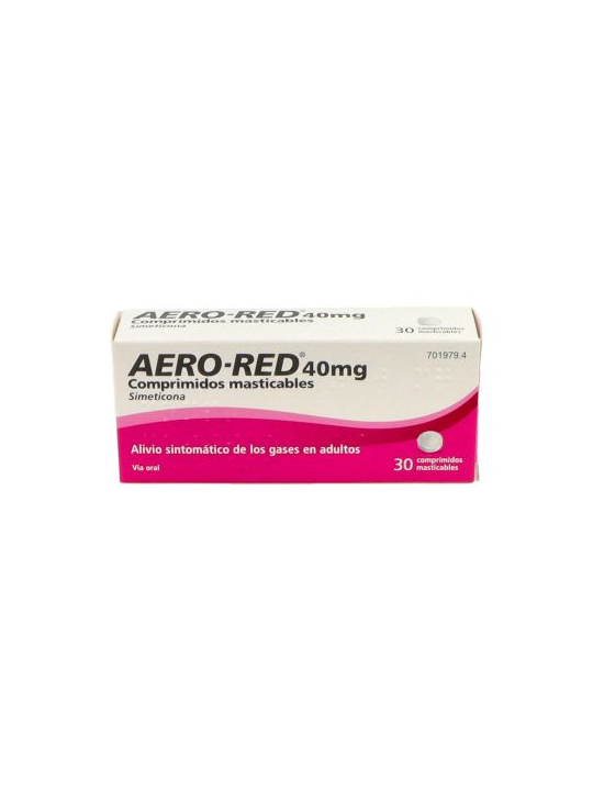 AERO RED 40 MG 30 COMPRIMIDOS MASTICABLES