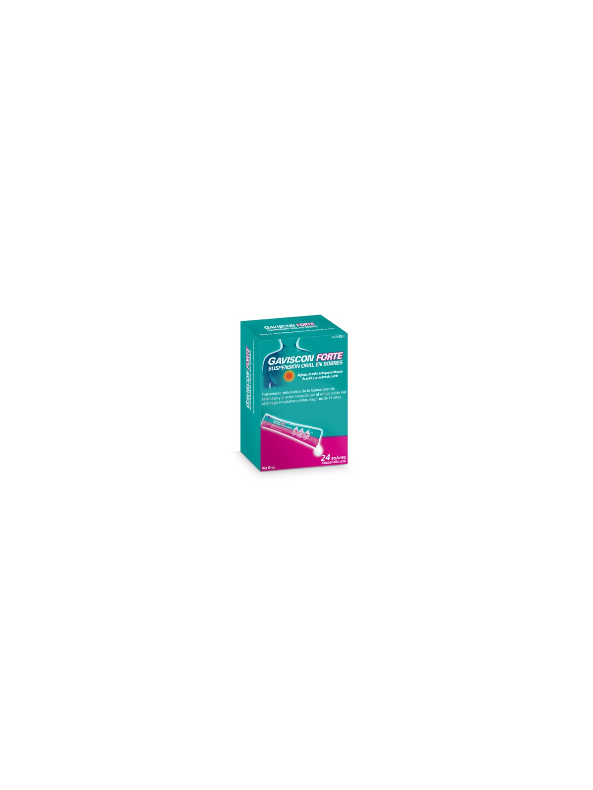 GAVISCON FORTE 12 SOBRES SUSPENSION ORAL 10 ML
