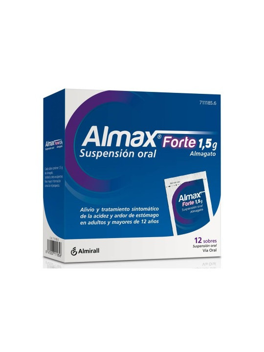 ALMAX FORTE 1,5 G 12 SOBRES SUSPENSION ORAL