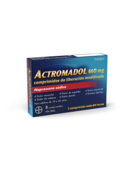 ACTROMADOL 660 MG 8 COMPRIMIDOS LIBERACION MODIF