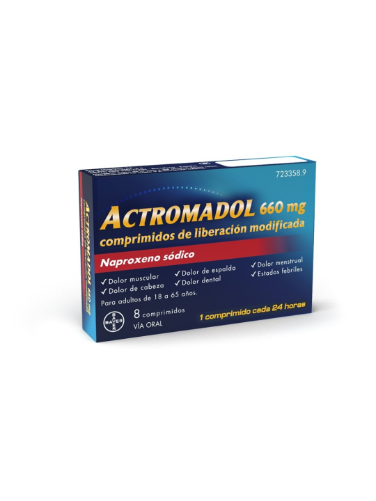 ACTROMADOL 660 MG 8 COMPRIMIDOS LIBERACION MODIF