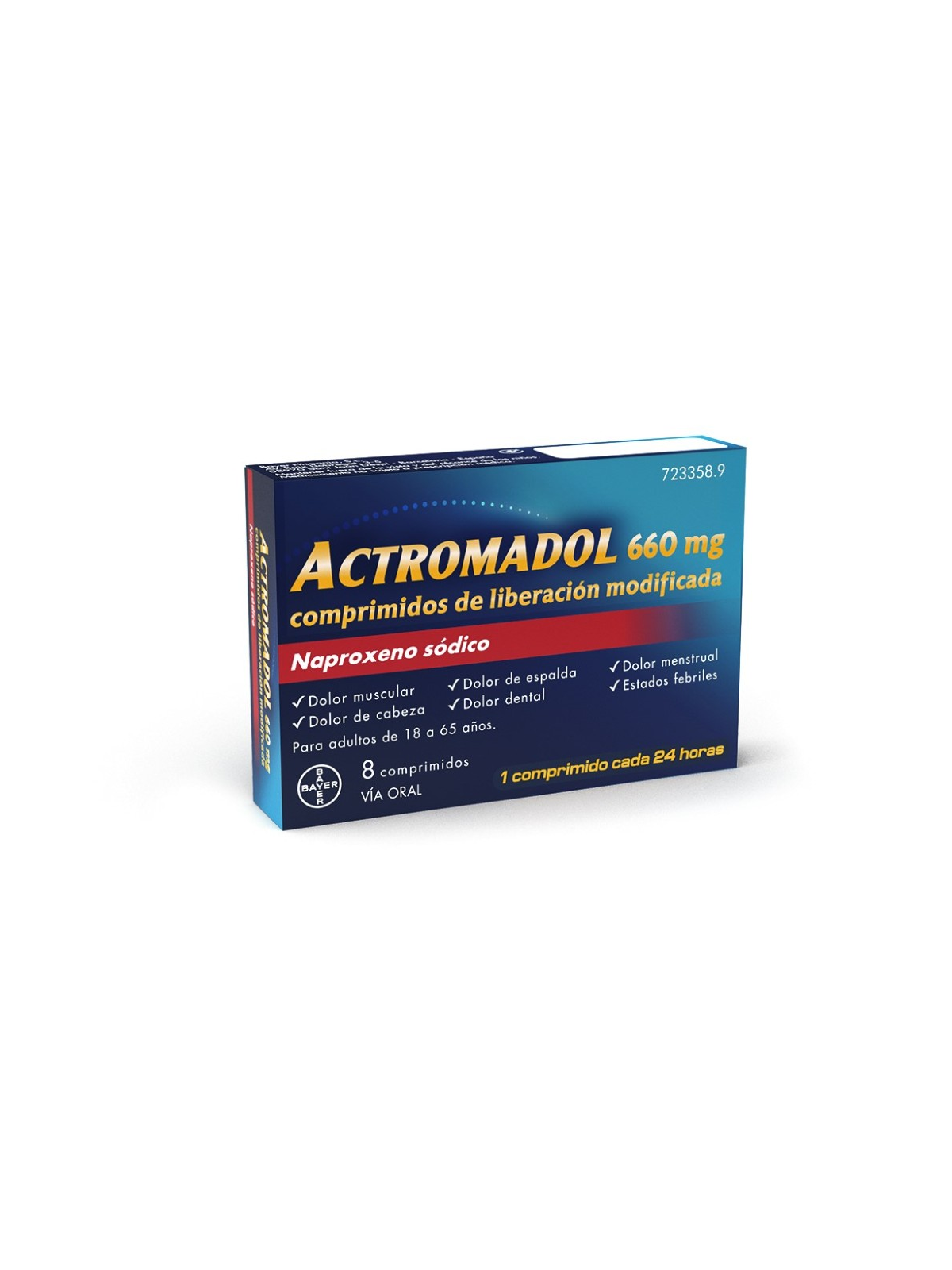 ACTROMADOL 660 MG 8 COMPRIMIDOS LIBERACION MODIF