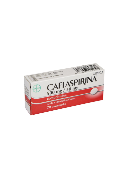 CAFIASPIRINA 500 MG/50 MG 20 COMPRIMIDOS