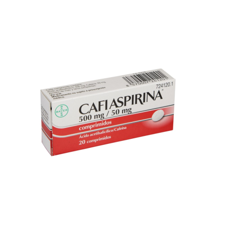 CAFIASPIRINA 500 MG/50 MG 20 COMPRIMIDOS