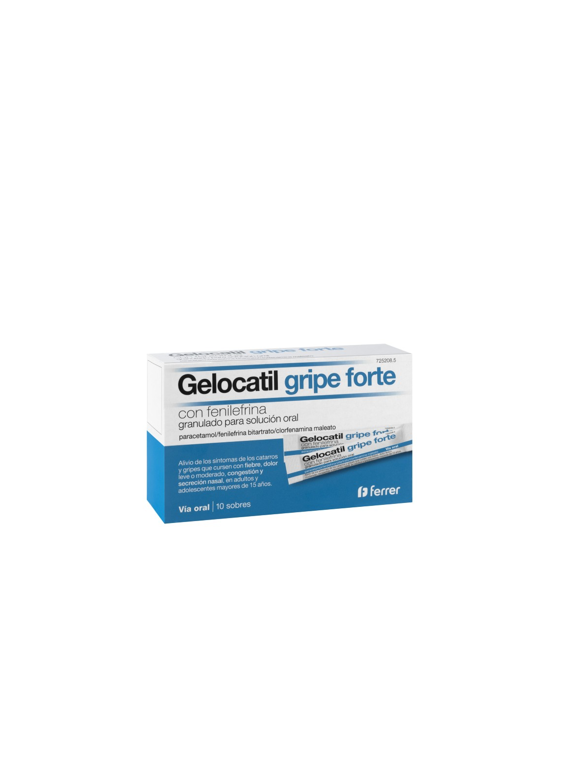 GELOCATIL GRIPE FORTE CON FENILEFRINA 10 SOBRES