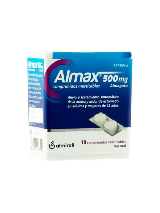 ALMAX 500 MG 18 COMPRIMIDOS MASTICABLES
