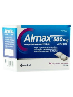 ALMAX 500 MG 54 COMPRIMIDOS MASTICABLES