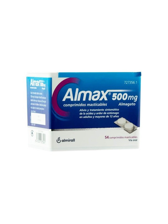 ALMAX 500 MG 54 COMPRIMIDOS MASTICABLES