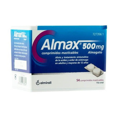 ALMAX 500 MG 54 COMPRIMIDOS MASTICABLES