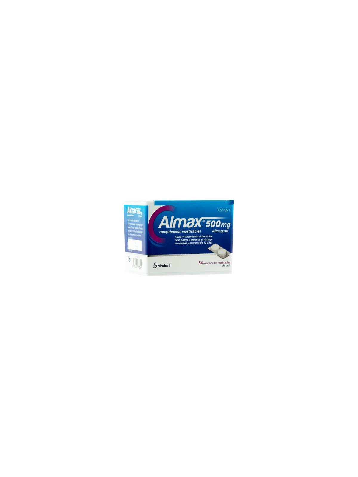 ALMAX 500 MG 54 COMPRIMIDOS MASTICABLES