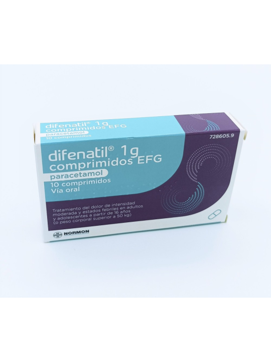 DIFENATIL 1 G 10 COMPRIMIDOS
