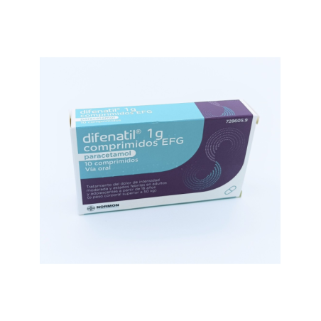 DIFENATIL 1 G 10 COMPRIMIDOS