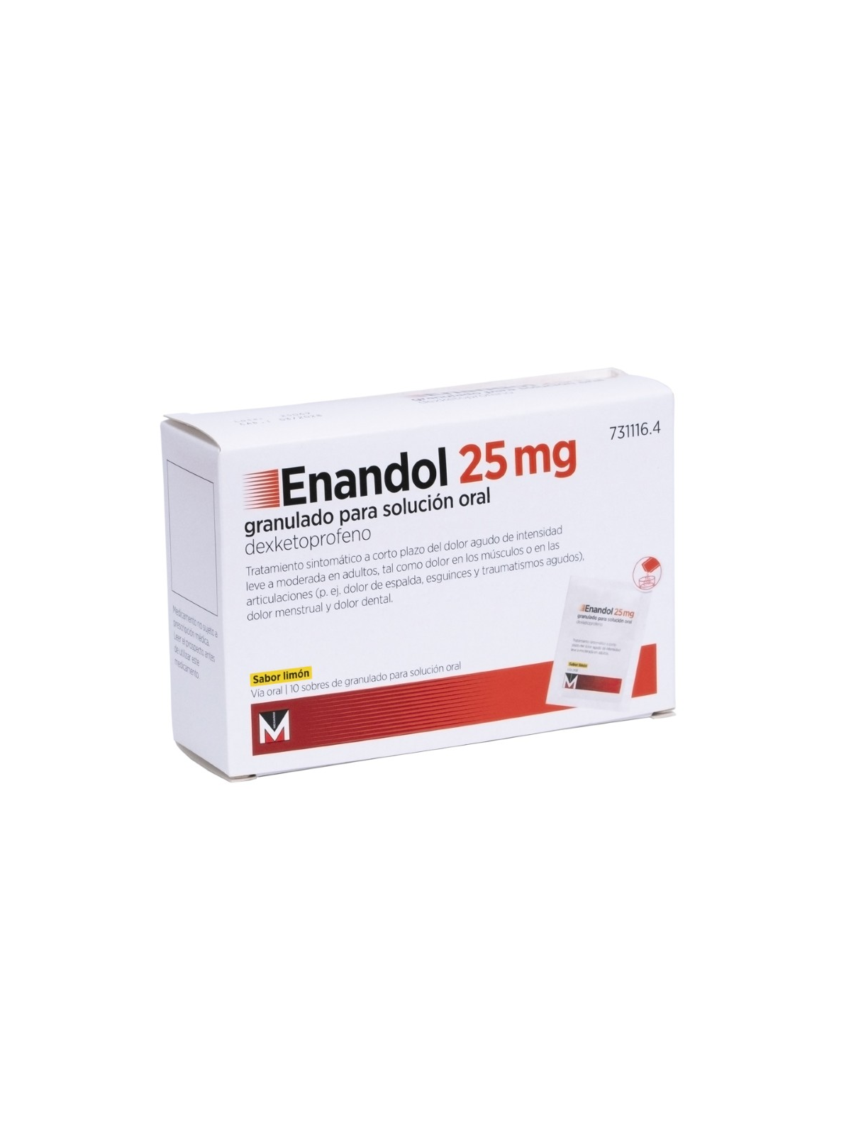 ENANDOL 25 MG 10 SOBRES GRANULADO PARA SOLUCION