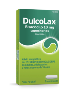 DULCOLAXO BISACODILO 10 MG 6 SUPOSITORIOS