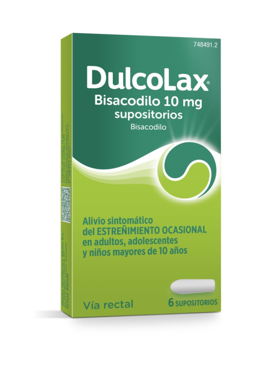 DULCOLAXO BISACODILO 10 MG 6 SUPOSITORIOS