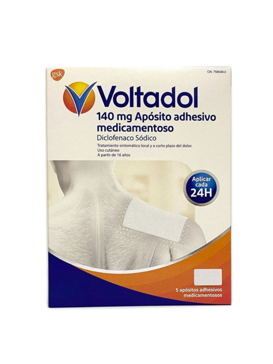 VOLTADOL 140 MG 5 APOSITOS ADHESIVOS MEDICAMENTO