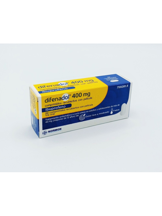 DIFENADOL 400 MG 20 COMPRIMIDOS RECUBIERTOS