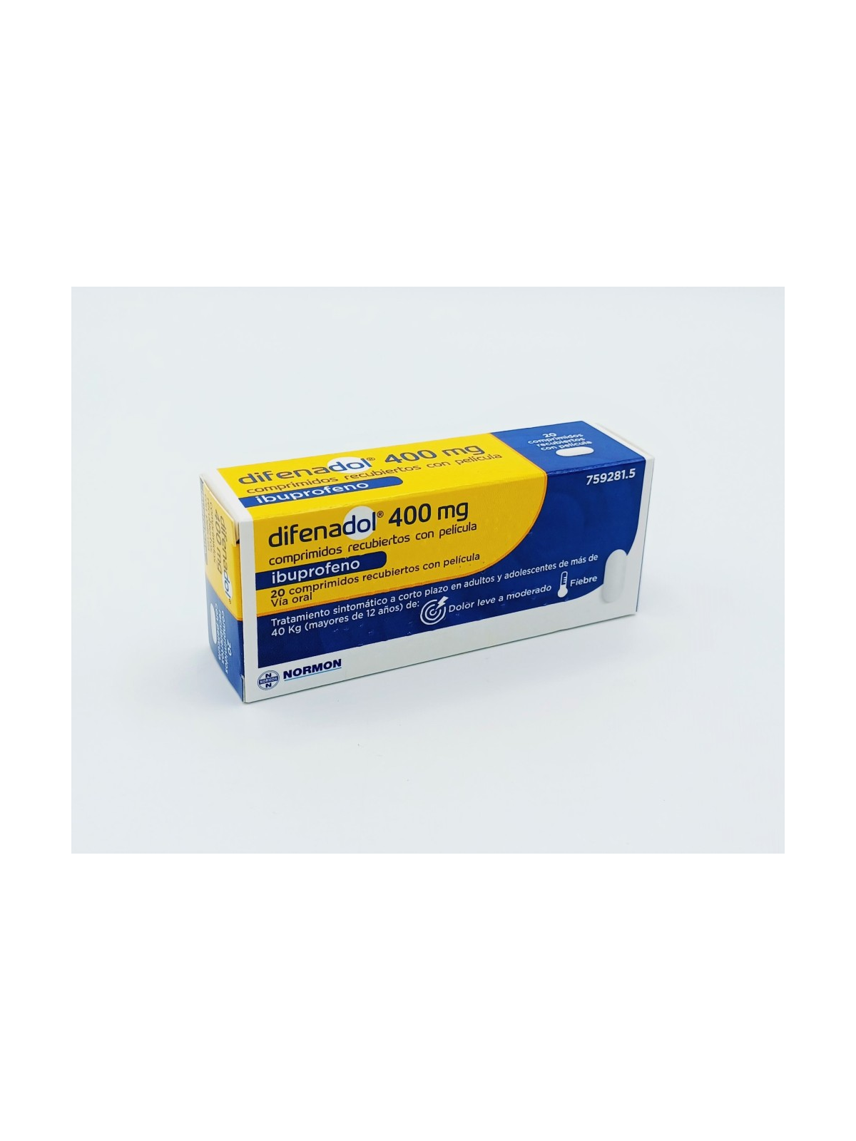 DIFENADOL 400 MG 20 COMPRIMIDOS RECUBIERTOS
